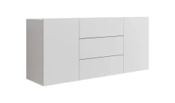 Asilento - Dressoir - Wit - 140x35x61 cm