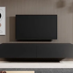 Asilento - TV-Meubel - Mat zwart - 180 cm