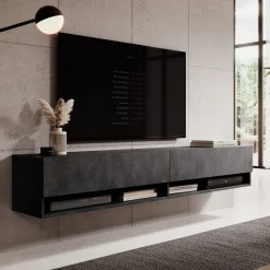 Asino - TV-Meubel - Grijs - 180 cm