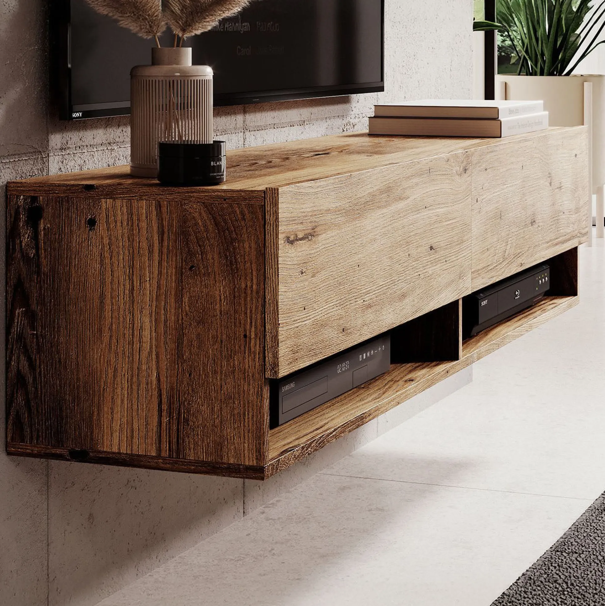 Asino - TV-Meubel - Kastanje - 140 cm