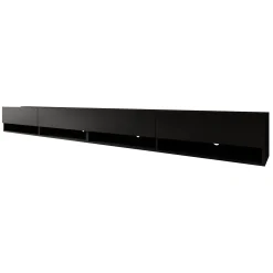 Asino - TV-Meubel - Mat zwart - 280 cm