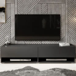 Asino - TV-Meubel - Mat zwart - 140 cm