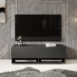 Asino - TV-Meubel - Mat zwart - 100 cm