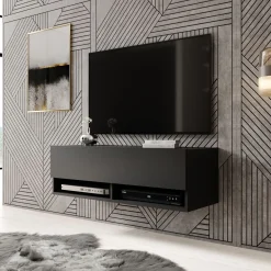 Asino - TV-Meubel - Mat zwart - 100 cm