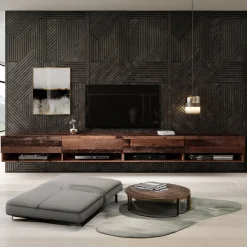 Asino - TV-Meubel - Old wood - 280 cm