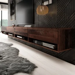 Asino - TV-Meubel - Old wood - 280 cm