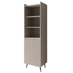 Asty - Boekenkast - Beige - 52x41x180 cm