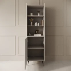Asty - Boekenkast - Beige - 52x41x180 cm