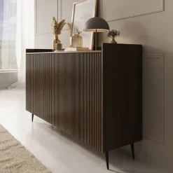 Asty - Dressoir - Donker eiken - 150x41x92 cm