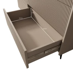 Asty - Dressoir - Donker eiken - 126x41x92 cm