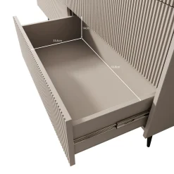 Asty - Ladekast met 6 lades - Donker eiken - 150x41x92 cm