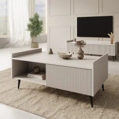 Asty - Salontafel - Beige - 100x60x45 cm