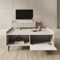 Asty - Salontafel - Beige - 100x60x45 cm