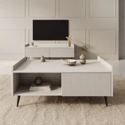 Asty - Salontafel - Beige - 100x60x45 cm
