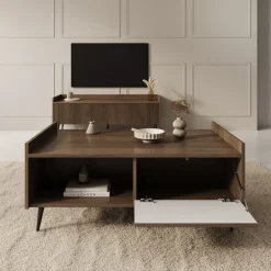 Asty - Salontafel - Donker eiken - 100x60x45 cm