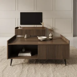 Asty - Salontafel - Donker eiken - 100x60x45 cm