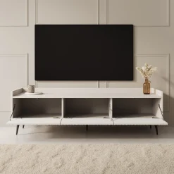 Asty - TV-Meubel - Beige - 150x40x45 cm