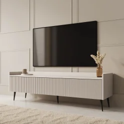 Asty - TV-Meubel - Beige - 150x40x45 cm