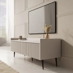 Asty - TV-Meubel - Beige - 121x40x45 cm