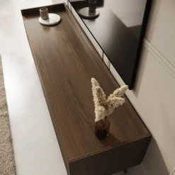 Asty - TV-Meubel - Donker eiken - 150x40x45 cm