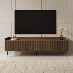 Asty - TV-Meubel - Donker eiken - 150x40x45 cm