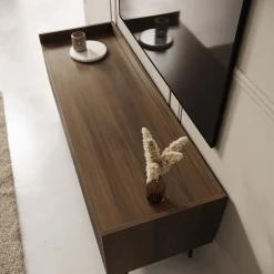 Asty - TV-Meubel - Donker eiken - 121x40x45 cm