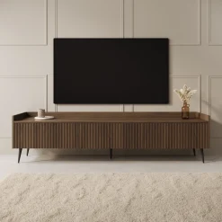Asty - TV-Meubel - Donker eiken - 180x40x45 cm