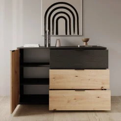 Augustus - Dressoir - Eiken - 125x40x80 cm