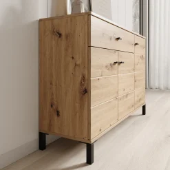 Avellio - Dressoir - Eikenpatroon - 116x35x78 cm