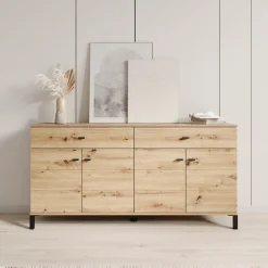 Avellio - Dressoir - Eikenpatroon - 154x35x78 cm