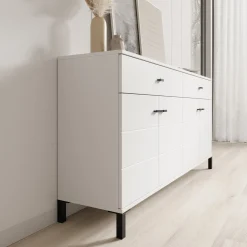 Avellio - Dressoir - Wit - 154x35x78 cm