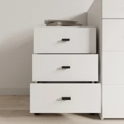 Avellio - Ladekast met 3 lades - Wit - 39x35x57 cm