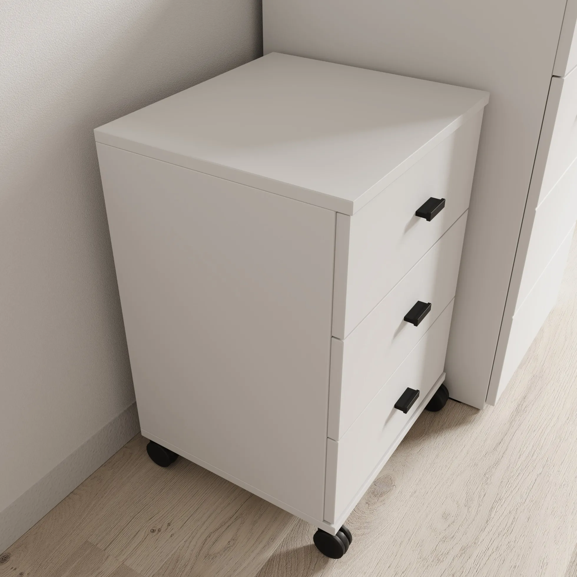 Avellio - Ladekast met 3 lades - Wit - 39x35x57 cm