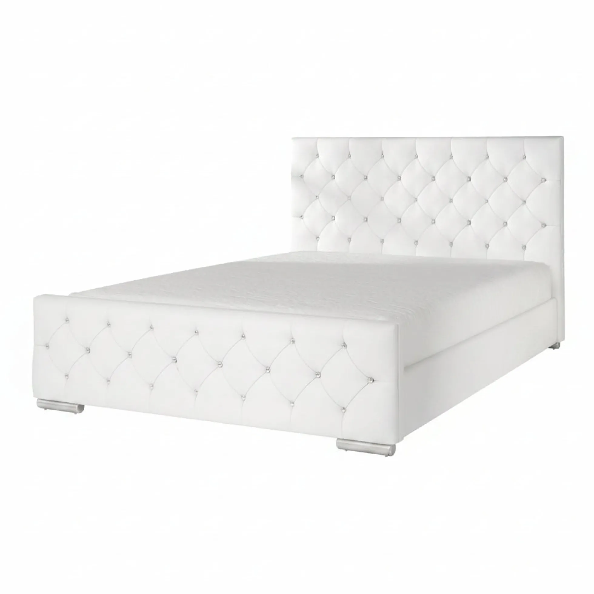 Aventura Diamond - Tweepersoonsbed - Wit - 140x200 cm
