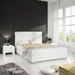 Aventura Diamond - Tweepersoonsbed - Wit - 140x200 cm