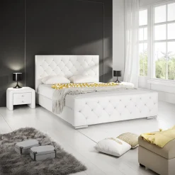 Aventura Diamond - Tweepersoonsbed - Wit - 180x200 cm