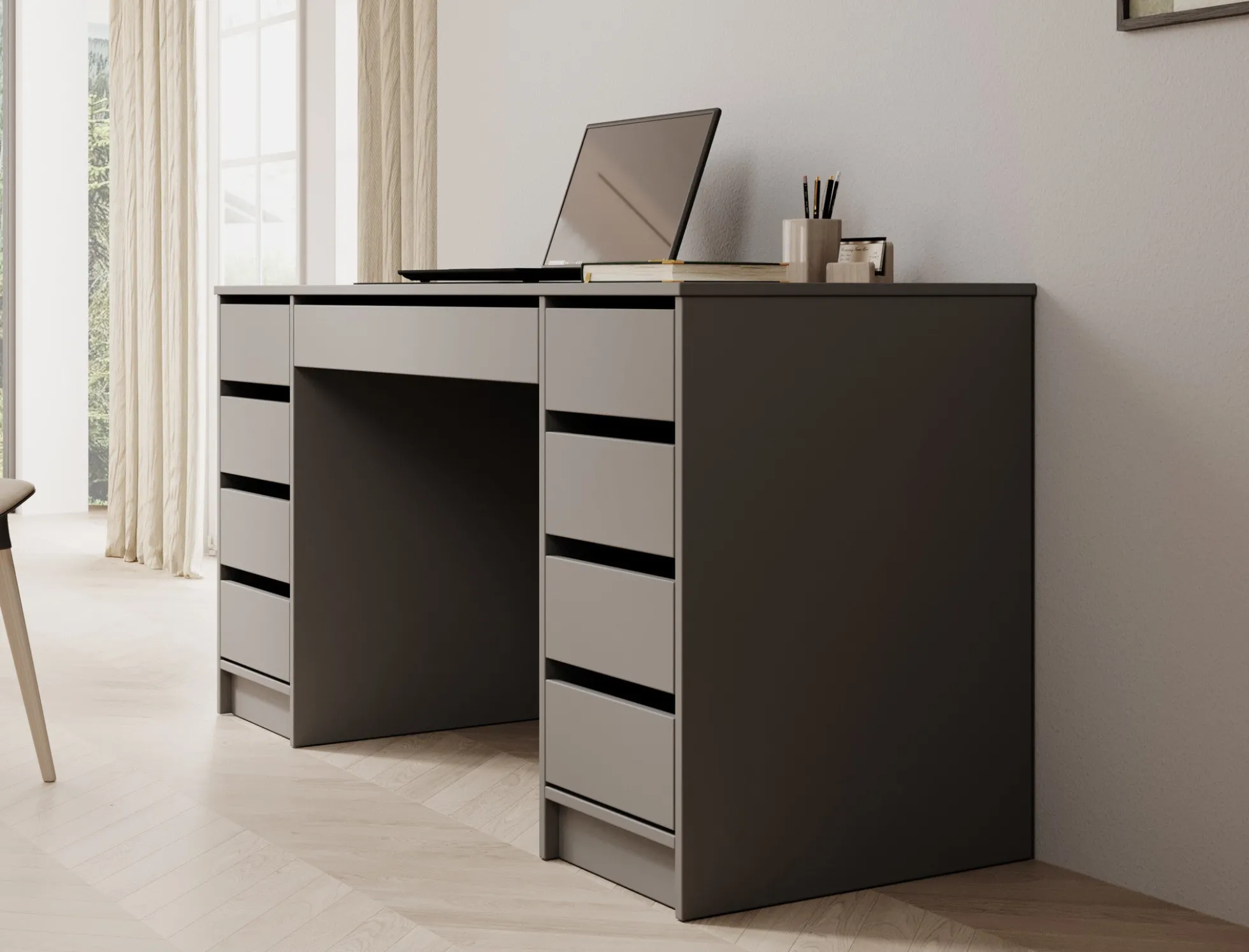 Avio 2 - Bureau - Antraciet - 154x55 cm