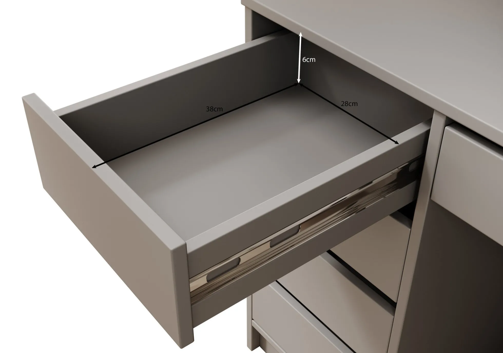 Avio 2 - Bureau - Wit - 154x55 cm