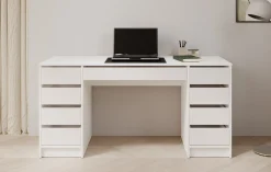 Avio 2 - Bureau - Wit hoogglans - 154x55 cm