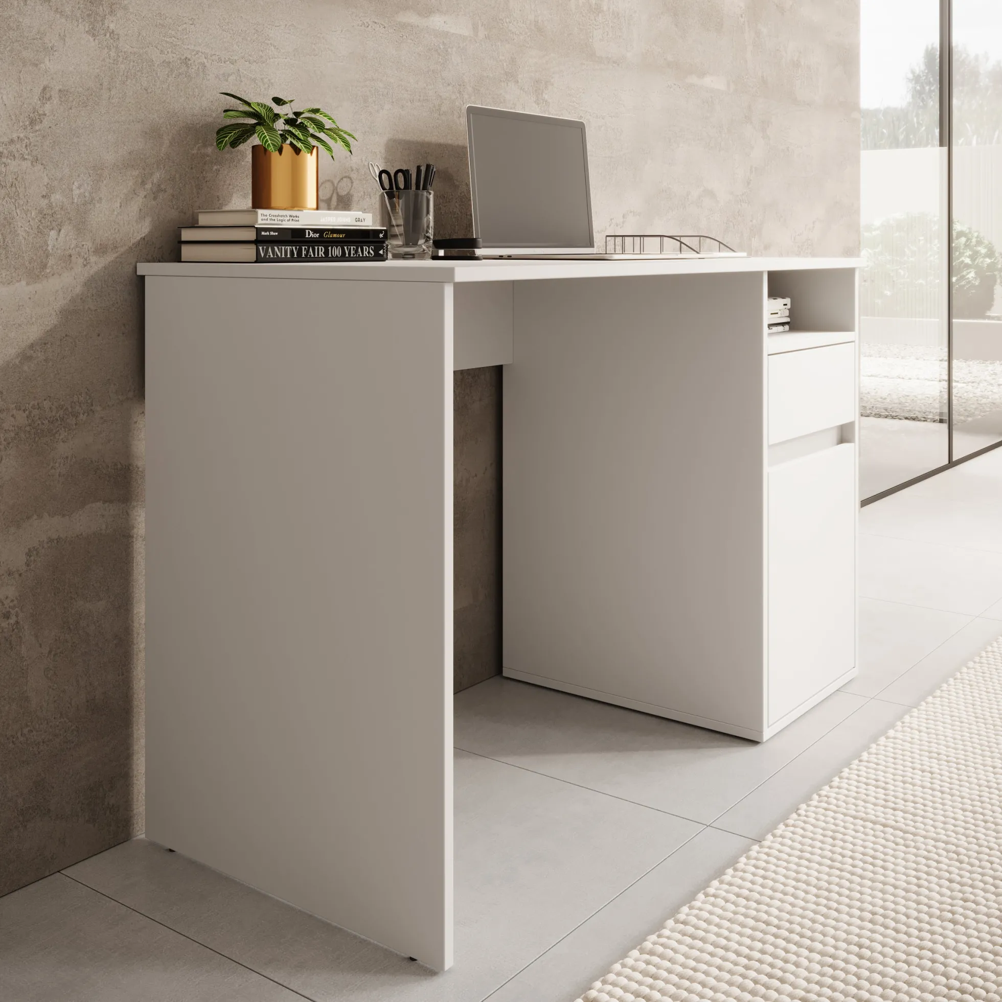 Babot 1 - Bureau - Wit - 120x54 cm