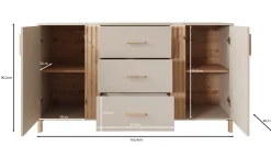 Bahia - Dressoir - Beige - 163x40x90 cm