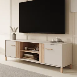 Bahia - TV-Meubel met 2 deuren - Beige - 163 cm