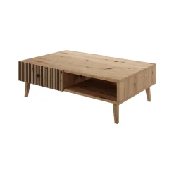 Bali - Salontafel met 2 lades - Eiken - 102x67x32 cm