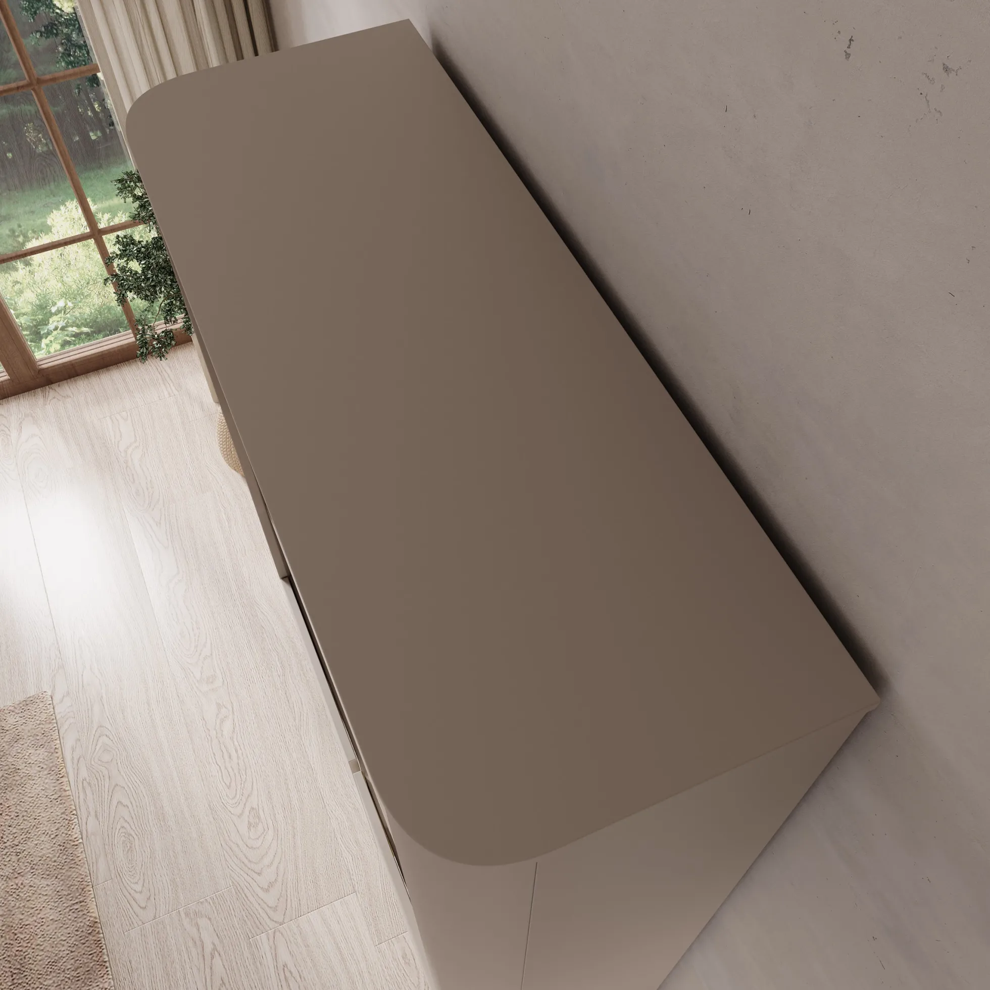 Barbados - Boekenkast - Beige - 103x39x170 cm
