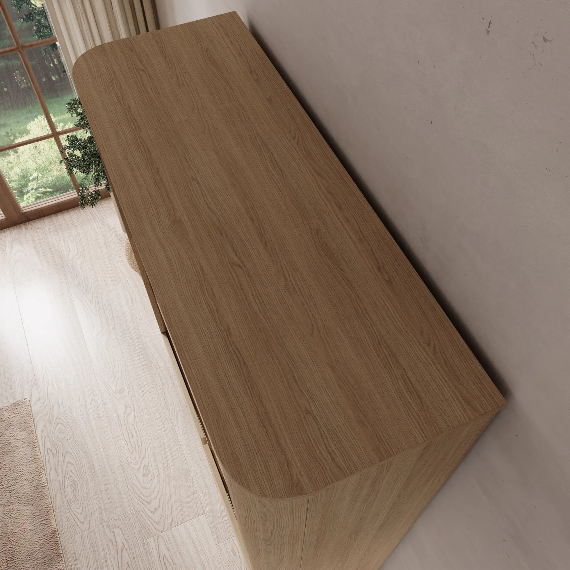 Barbados - Boekenkast - Eiken - 103x39x170 cm