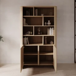 Barbados - Boekenkast - Eiken - 103x39x170 cm