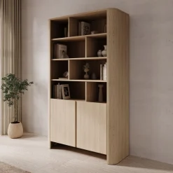Barbados - Boekenkast - Eiken - 103x39x170 cm