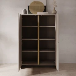 Barbados - Dressoir - Beige - 103x39x132 cm