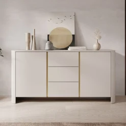 Barbados - Dressoir - Beige - 168x39x84 cm