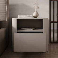 Barbados - Nachtkastje - Beige - 58x39x52 cm